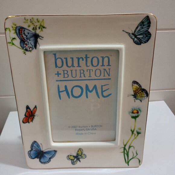 Burton + Burton Wings Of Grace Butterfly Picture Frame New In Box - Picture 2 of 4